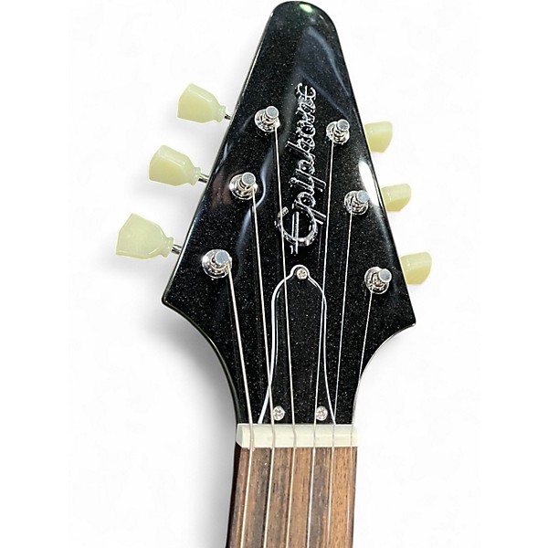 Used 2022 Epiphone Limited Run Flying V DRAB GREEN Solid Body Electric Guitar