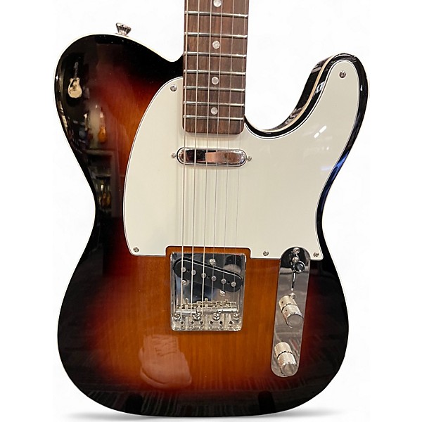 Used Squier Telecaster Custom 2 Color Sunburst Solid Body Electric Guitar