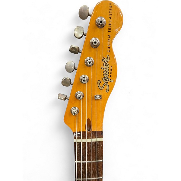 Used Squier Telecaster Custom 2 Color Sunburst Solid Body Electric Guitar