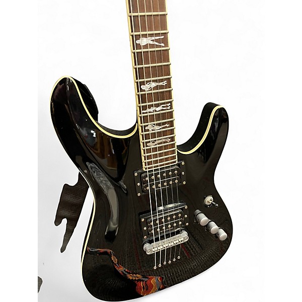 Used Schecter Guitar Research Diamond Series XXX Black Solid Body Electric Guitar