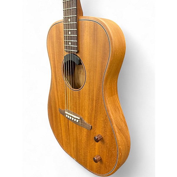 Used Fender Highway Dreadnought All-Mahogany Natural Acoustic Electric Guitar