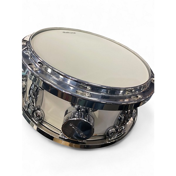 Used dialtune 14in 6.5"X14" SNARE Olympic White Drum