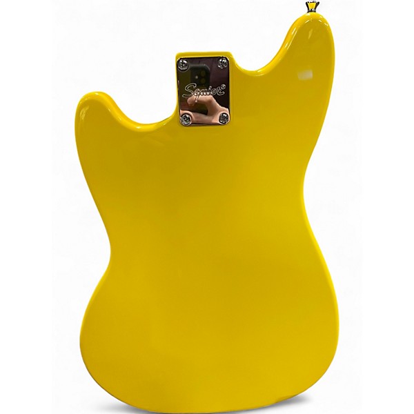 Used Squier Sonic Mustang Confetti Yellow Solid Body Electric Guitar