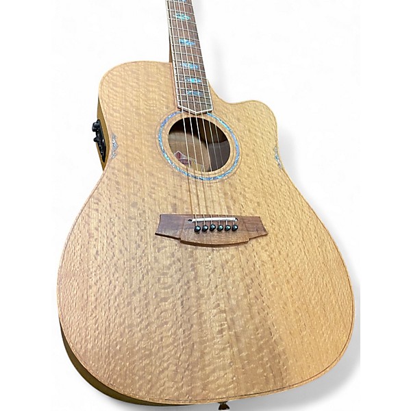 Used Cole Clark Fat Lady 3 Natural Acoustic Electric Guitar