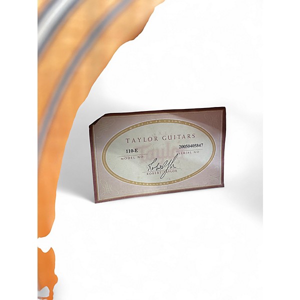 Used 2005 Taylor 110E Natural Acoustic Electric Guitar