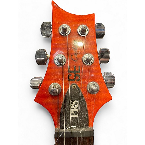 Used PRS SE Custom 24 Orange Solid Body Electric Guitar