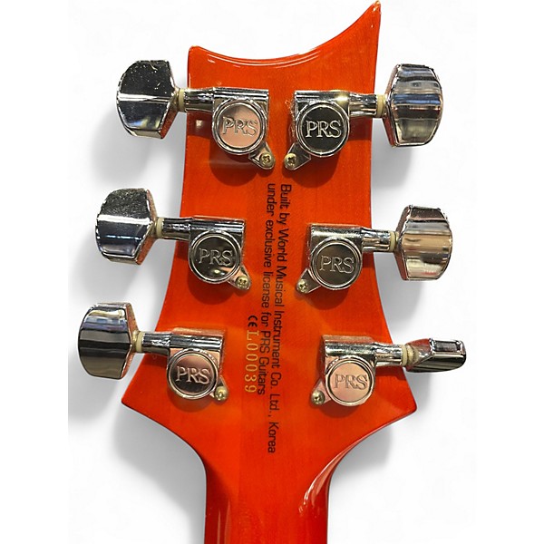 Used PRS SE Custom 24 Orange Solid Body Electric Guitar