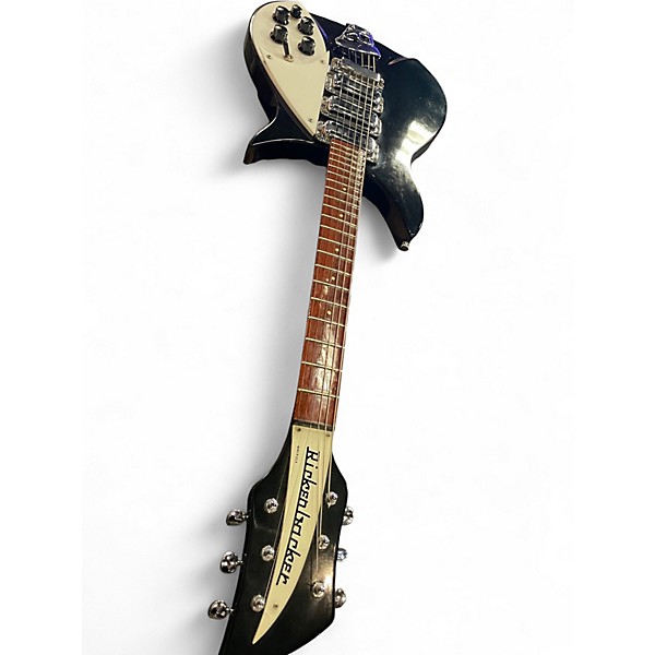 Vintage 1980s Rickenbacker 320 Black Solid Body Electric Guitar
