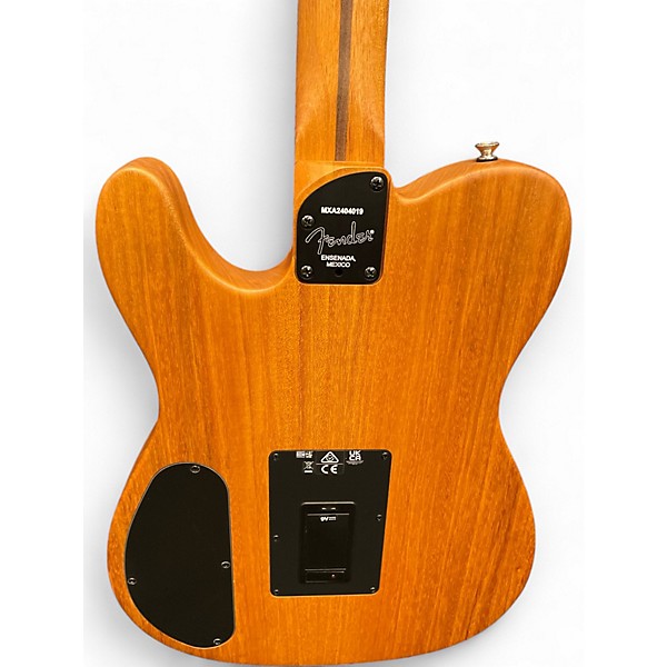 Used Fender Acoustasonic Player Telecaster Black Acoustic Electric Guitar