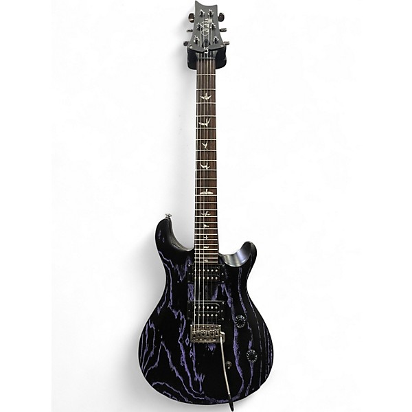 Used PRS SWAMP ASH CE 24 SANDBLASTED PURPLE  Solid Body Electric Guitar