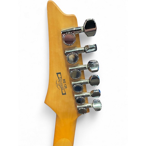 Used Ibanez RG120 Chrome Red Metallic Solid Body Electric Guitar