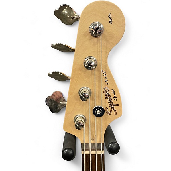 Used Squier Affinity Jazz Bass Black Electric Bass Guitar