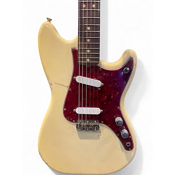 Vintage 1964 Fender 1964 Duo-Sonic Antique White Solid Body Electric Guitar