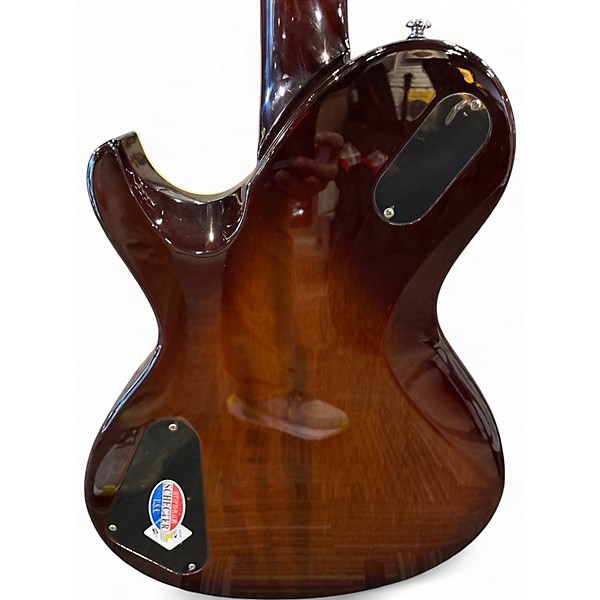 Used Schecter Guitar Research Solo 6 Custom Amber Tiger Solid Body Electric Guitar