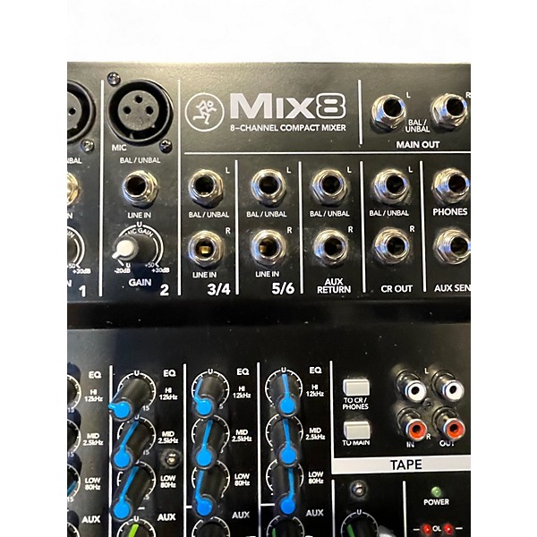Used Mackie Mix8 Unpowered Mixer