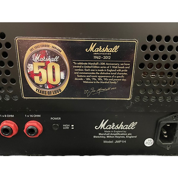 Used Marshall JMP1H 50th Anniversary 1970S Era 1W Tube Guitar Amp Head