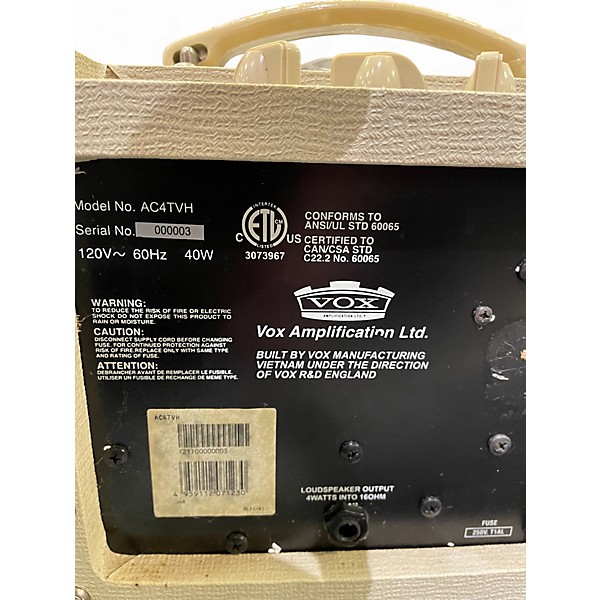 Used VOX AC4TVH 4W Tube Guitar Amp Head