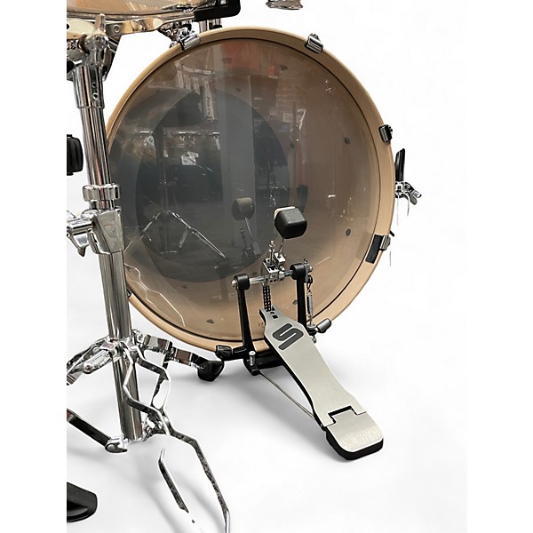 Used Yamaha 5 Piece STAGE CUSTOM W/ ZILDJIAN SI SERIES Black Drum Kit