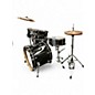 Used Yamaha 5 Piece STAGE CUSTOM W/ ZILDJIAN SI SERIES Black Drum Kit