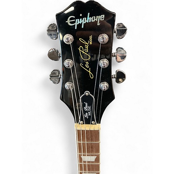 Used Epiphone LES PAUL MUSE RED FLAKE Solid Body Electric Guitar