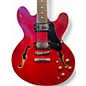 Used Vintage VSA500CR Candy Apple Red Hollow Body Electric Guitar