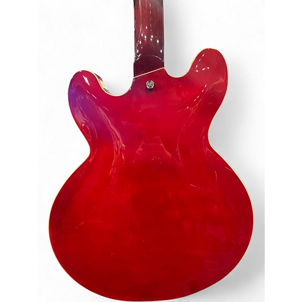 Used Vintage VSA500CR Candy Apple Red Hollow Body Electric Guitar