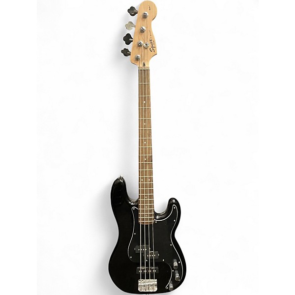 Used Squier Precision Bass Black Electric Bass Guitar