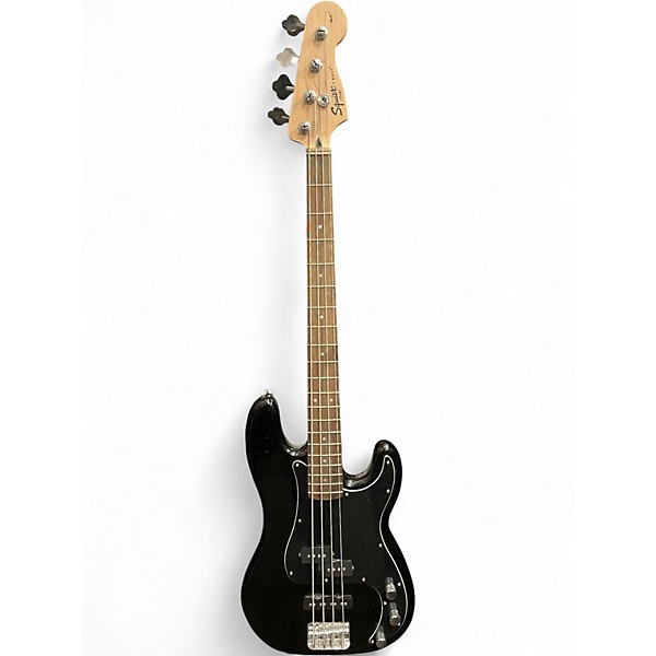 Used Squier Precision Bass Black Electric Bass Guitar