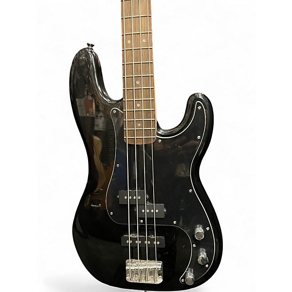 Used Squier Precision Bass Black Electric Bass Guitar