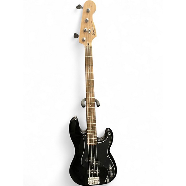 Used Squier Precision Bass Black Electric Bass Guitar