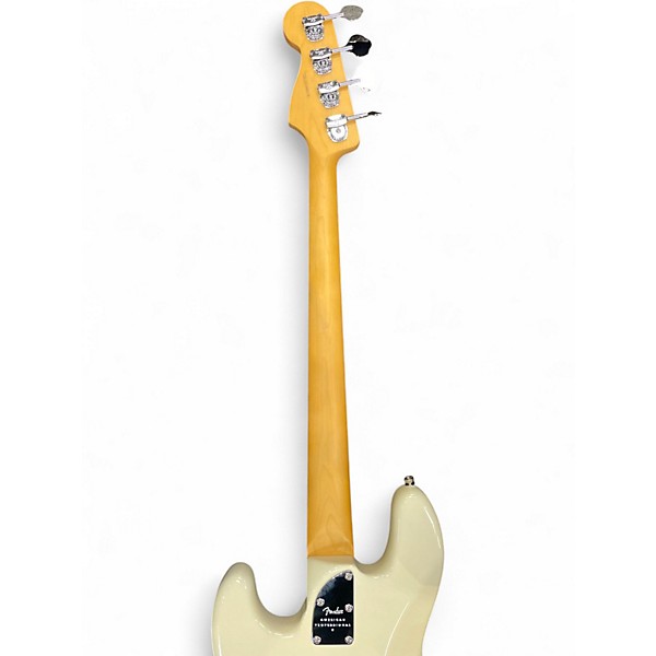 Used Fender American Professional II Jazz Bass Olympic White Electric Bass Guitar
