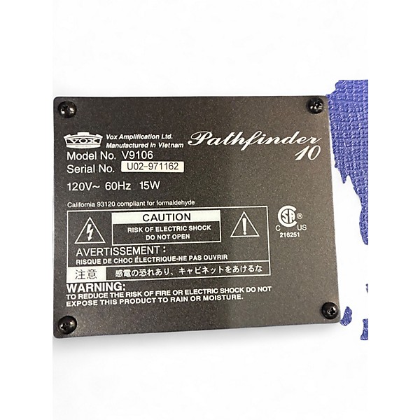 Used VOX Pathfinder 10 Limited Edition Union Jack Guitar Combo Amp