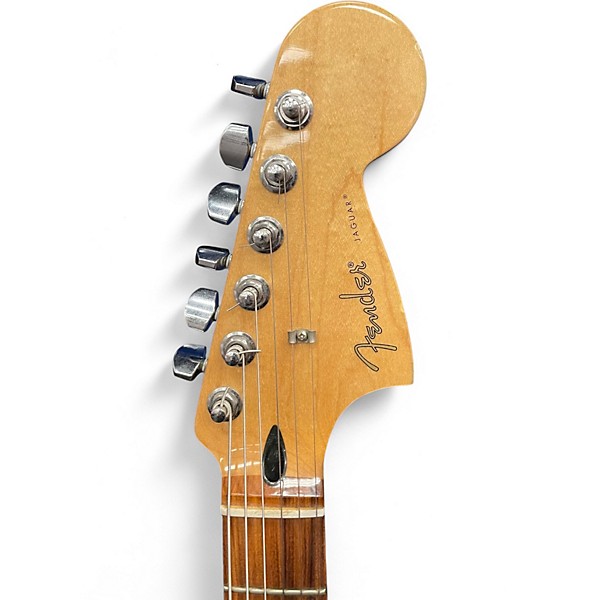 Used 2020s Fender Jaguar Blue Solid Body Electric Guitar