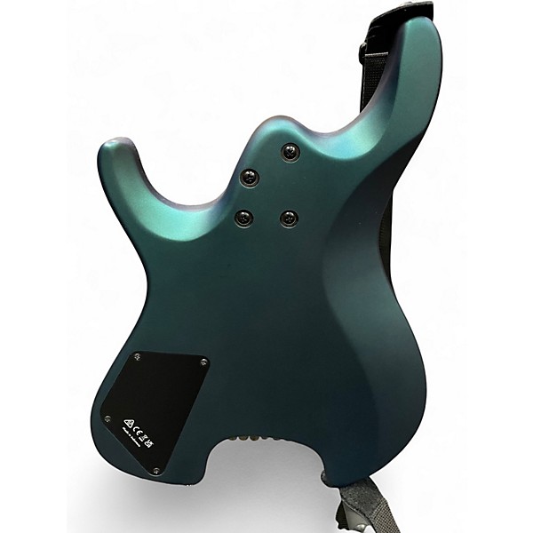 Used Ibanez Q547 blue metallic chameleon matte Solid Body Electric Guitar