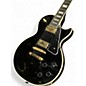 Used 2023 Epiphone Les Paul Custom Black and Gold Solid Body Electric Guitar