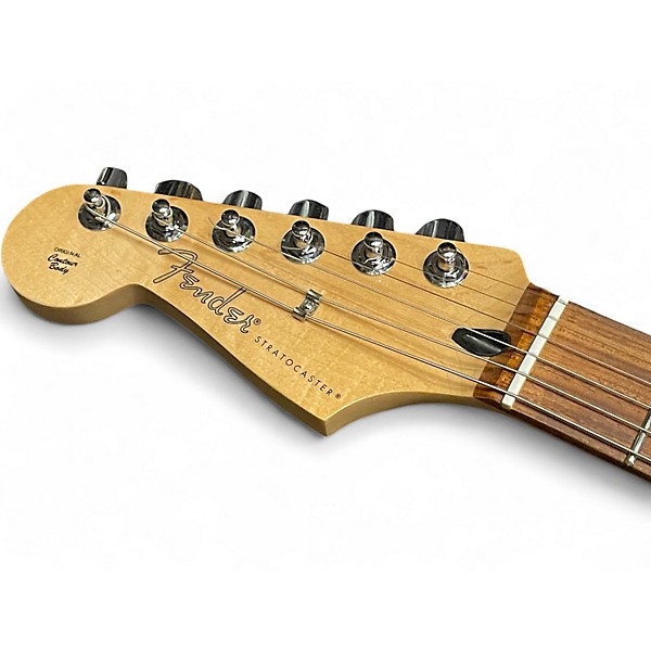 Used 2022 Fender Player Stratocaster Left Handed Black Solid Body Electric Guitar