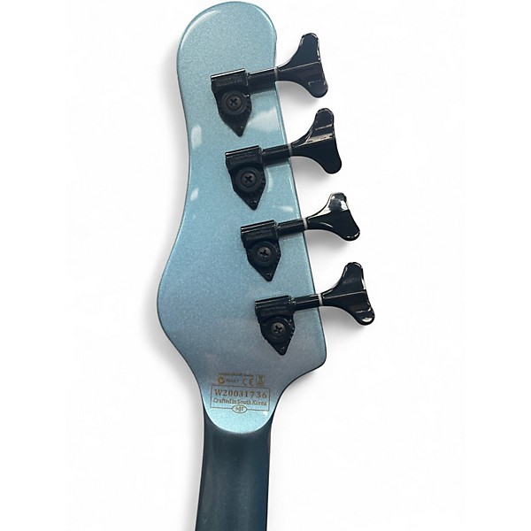 Used Schecter Guitar Research Diamond Series ULTRA BASS Pelham Blue Electric Bass Guitar