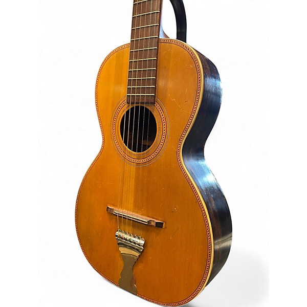 Vintage 1900s Marquette Parlor Natural Acoustic Guitar