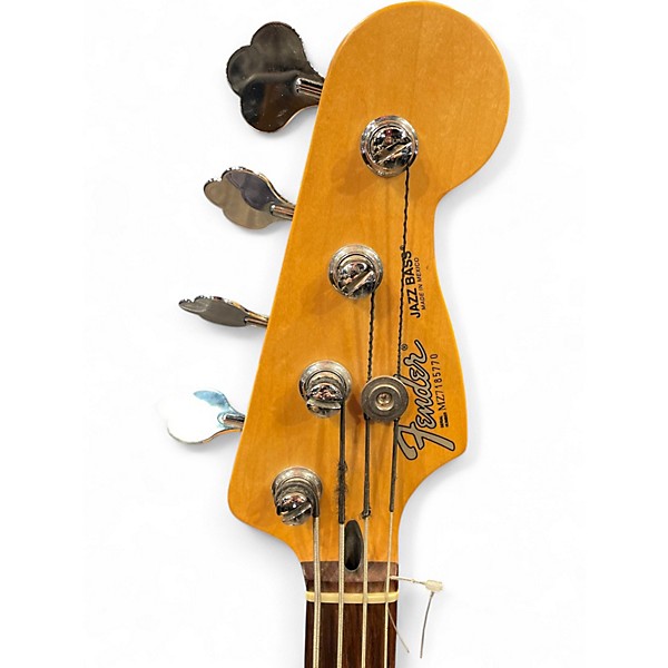 Used Fender Standard Jazz Bass Olympic White Electric Bass Guitar