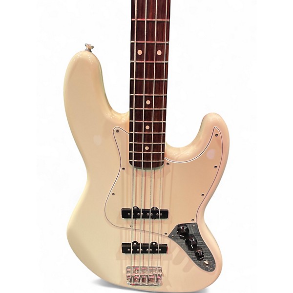 Used Fender Standard Jazz Bass Olympic White Electric Bass Guitar