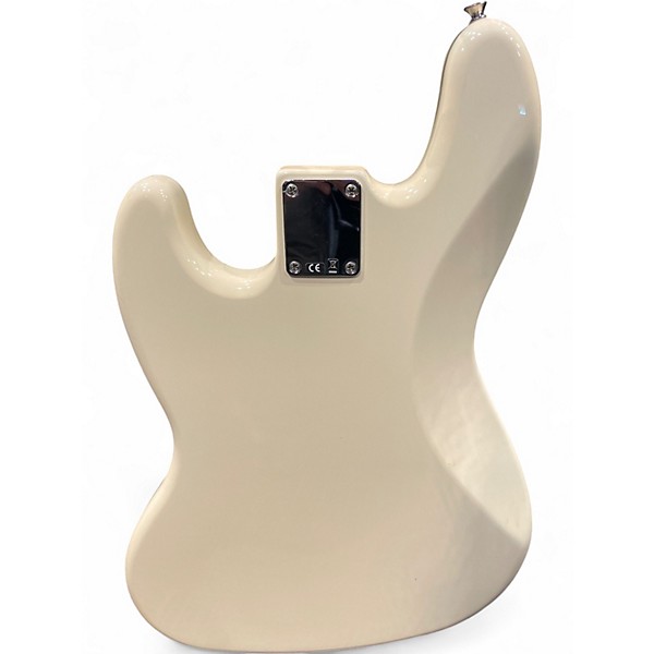 Used Fender Standard Jazz Bass Olympic White Electric Bass Guitar
