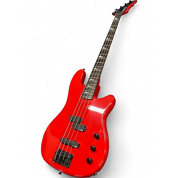 Used Ovation BC2 Red Electric Bass Guitar