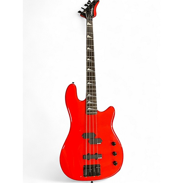 Used Ovation BC2 Red Electric Bass Guitar