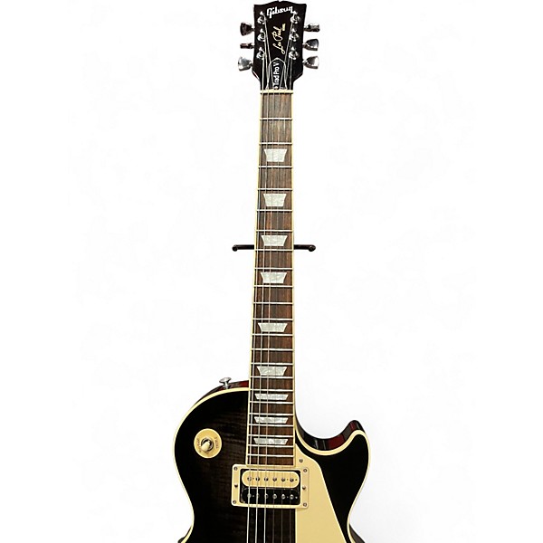 Used Gibson Les Paul Traditional Pro V Trans Black Solid Body Electric Guitar