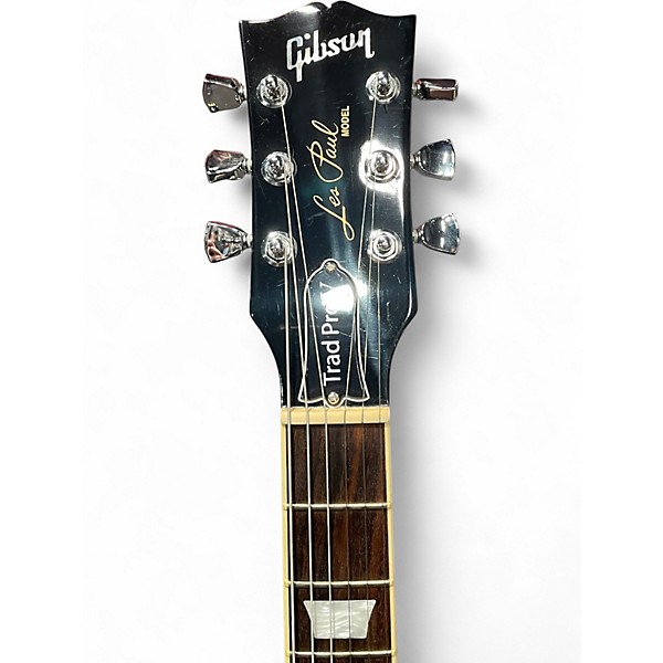 Used Gibson Les Paul Traditional Pro V Trans Black Solid Body Electric Guitar