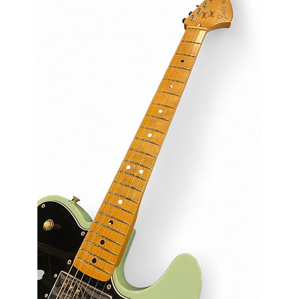 Used 2021 Fender TELECASTER DELUXE AGED SEA FOAM Solid Body Electric Guitar