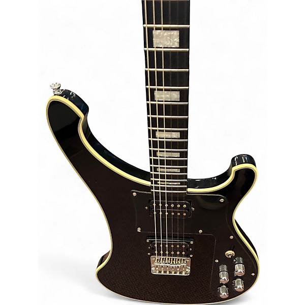 Used Iron Label HH Black Solid Body Electric Guitar