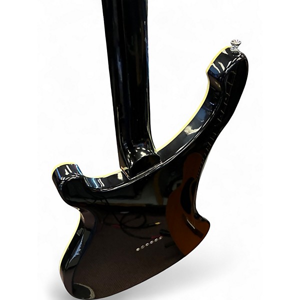 Used Iron Label HH Black Solid Body Electric Guitar