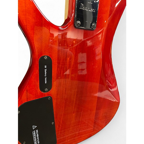 Used Ibanez SRX3EXQM1 Candy Red Burst Electric Bass Guitar
