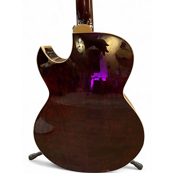 Used Dean PE FQA TBZ Copper Burst Acoustic Electric Guitar